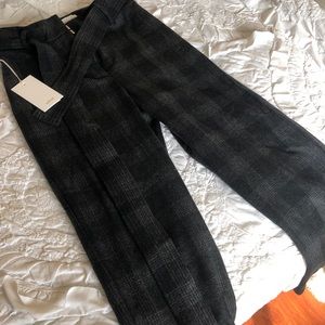 Wilfred Plaid Tie Front Pant